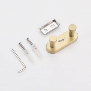 Крючок для ванной комнаты Raglo R300.052.03 золотой сатин